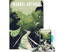 Puzzle 1000 pièces Manuel Antonio National Park Jeu éducatif Défi ludique pour Passer Le Temps à la Maison (Dimensions 38x26cm)