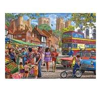 Gibsons – Puzzle York Market – 1000 pièces, carton 100% recyclé, œuvre colorée