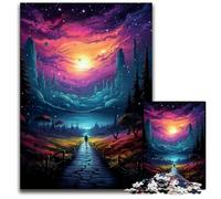 Puzzle 1000 pièces « Marcher Seul la Nuit » Puzzles en Papier pour Adolescents et Divertissement en Famille - Jeu de réflexion à Faire soi-même 1000 pièces (38x26cm)