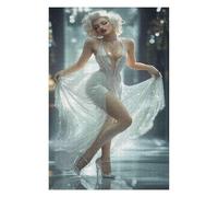 Puzzle 1000 pièces Marilyn Monroe Classique pour Adultes, kit de Bricolage, Jouet en Bois, Cadeau Unique, décoration d'intérieur moderne-50x70cm