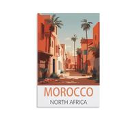 Puzzle 1000 pièces, Maroc et Afrique du Nord. Puzzle Classique pour Toute la Famille, 52 x 38 cm.