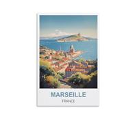 Puzzle 1000 pièces Marseille France Puzzles pour Adultes Œuvre d'art Maison Décoration Murale Puzzle Stimulant pour Jeux en Famille 70x50CM