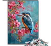 Puzzle 1000 pièces Martin-pêcheur pour Adultes, Jouet éducatif Anti-Stress, idéal comme Cadeau pour Toute la Famille (26x38cm)