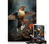 Puzzle 1000 pièces Martin-pêcheur Vibrant pour Adultes Développe Les compétences analytiques Attente Douce et relaxante Assemblage serré Cadeau de Noël Chaleureux (38x26cm)
