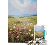 Puzzle 1000 pièces Meadow Family Games Jeu éducatif Stimulant Cadeau d'anniversaire Analyse et logique (Taille 75x50cm)