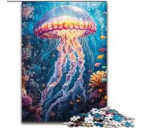 Puzzle 1000 pièces Méduses, pour 14 Ans et Plus Décoration d'intérieur comme Cadeau pour Toute la Famille et Les Amis (Taille 26x38cm)