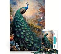Puzzle 1000 pièces Ménagerie du Paon Fier pour Adolescents Jeu de logique et de réflexion Découpe précise 50x75cm