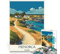 Puzzle 1000 pièces Menorca Island Paradise | Jeu pratique anti-stress - Cadeaux uniques pour un anniversaire ou Noël 75x50cm