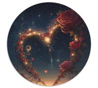 Puzzle 1000 pièces, Mer d'amour, Puzzles Ronds, 1000 pièces, pour Adultes, soirées de Jeux en Famille, décoration DIY, 67,5 x 67,5 cm