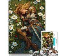 Puzzle 1000 pièces Mighty Medieval Knight pour Adultes et Adolescents, Jeux Amusants Chaque pièce est Unique - Jeu Familial Stimulant (75x50cm)