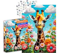 Enjoy-Puzzle – Puzzle 1000 pièces pour adultes – Girafe mignonne – Finition mate, toucher doux