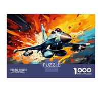 Puzzle 1000 Pièces Military Jet Fighter Aircraft-1 Puzzles pour Adultes Améliore La Mémoire Interaction Parent-Enfant Casse-tête Jeux De Société 38x26cm/1000pcs