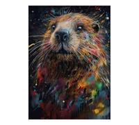 Puzzle 1000 Pièces Mini Loutre Art pour Adultes