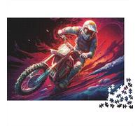 Puzzle 1000 Pièces Mini pour Adultes Moto Espace Aventure Cadeau