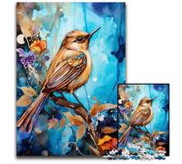 Puzzle 1000 pièces Moineau sur l'arbre Puzzles en Carton pour 14 Ans et Plus Défi éducatif Activités Amusantes à la Maison, Cadeaux d'anniversaire, Cadeaux de Voyage 26x38cm