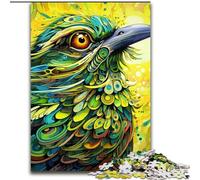 Puzzle 1000 pièces Moineau Vert Puzzle 1000 pièces pour Adultes avec Jeu interactif Familial, pour Les 14 Ans et Plus (Taille 26x38cm)