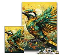 Puzzle 1000 pièces Moineau Vert Puzzles en Carton pour Adultes Taille 26x38cm pour Les Anniversaires et Les Vacances