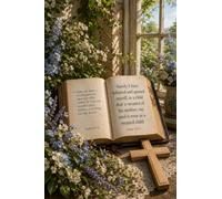 Puzzle 1000 Pieces Mon âme est paisible Bible fenêtre Fleurie Bois