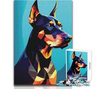 Puzzle 1000 pièces Mon Chien Doberman - Jeu éducatif, Analyse et logique - Idée Cadeau Père Noël Secret - Dimensions : 38x26cm