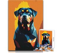 Puzzle 1000 pièces Mon Chien Rottweiler - Jeu éducatif, Analyse et logique - Idée Cadeau Père Noël Secret - Dimensions : 38x26cm