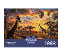 Puzzle 1000 Pièces Monde Animal Faune Artistique, Jeu Difficile pour Les Activités, Décoration De La Maison, Adultes 14 Ans Et Plus 52x38cm/1000pcs
