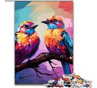 Puzzle 1000 pièces Monde des Fleurs et des Oiseaux en Bois, pour Adolescents à partir de 14 Ans, décoration d'intérieur 50x75cm, Jeu de réflexion pour Adolescents, pour Les fêtes