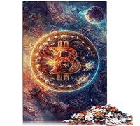 Puzzle 1000 pièces Money in Space pour Enfants, Puzzle en Bois pour Adultes, Cadeaux 19,7 x 29,5 Pouces
