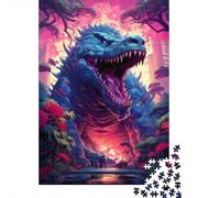 Puzzle 1000 pièces : Monstre Alligator Ancien pour Adultes et Puzzle en Bois pour Amateurs de Puzzles 1000 pièces (75 x 50 cm)