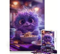 Puzzle 1000 pièces Monstre Ramen Non Fluffy pour Adolescents : Bien-être cérébral, Relaxation Facile, Assemblage Parfait, (38x52cm)