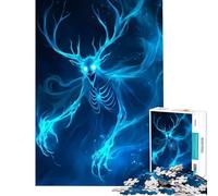 Puzzle 1000 pièces Monstre Wendigo pour Adolescents Jeu éducatif et défi Jouet Familial Course de Vitesse Manuelle Cadeau d'anniversaire (Dimensions 38x52cm)