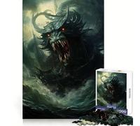 Puzzle 1000 pièces Monstres Marins en colère pour Adolescents renforce la mémoire, apaise et détend Finition de qualité (38x52cm)