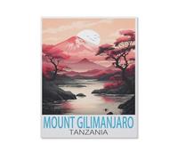 Puzzle 1000 pièces，Mont Kilimandjaro, Tanzanie，Bois pour Adultes Enfants Jeux Éducatifs（75x50cm）-HV30