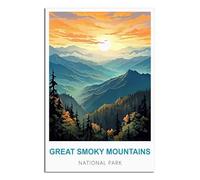 Puzzle 1000 pièces, Mont Leconte, Great Smoky Mountains. Puzzle de 1000 pièces pour Adultes et Enfants, Puzzle Familial Classique d'intérieur, 52 x 38 cm.