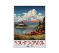 Puzzle 1000 Pièces，Mont Snowdon Pays de Galles，Casse-tête Animal pour Adultes - Défi Cérébral - Cadeau Personnalisé Fait Main - Jouet Drôle（38x26cm）-HD10