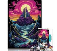 Puzzle 1000 pièces Montagnes de rêve pour Adultes 1000 pièces Jeux éducatifs Anti-Stress Collection d'artistes Beaux-Arts (26x38cm)