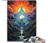 Puzzle 1000 pièces Montagnes de rêve pour Adultes et Adolescents, Jouet éducatif, Jeux familiaux Amusants, décoration d'intérieur Unique (50x75cm)