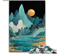 Puzzle 1000 pièces Montagnes de Style Japonais pour Adolescents et Adultes, Jouets de Divertissement Familial, idéal comme Cadeau pour Toute la Famille (50x75cm)