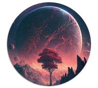 Puzzle 1000 pièces Montagnes Planètes Colorées Puzzles Impossibles pour Adultes Casse-têtes pour Adolescents, Soirée de Jeux en Famille Amusante 67,5 x 67,5 cm