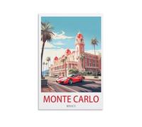 Puzzle 1000 pièces, Monte Carlo Monaco, Puzzle 1000 pièces pour Adolescents et Enfants, Jeu de réflexion, 26 x 38 cm