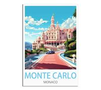 Puzzle 1000 pièces, Monte Carlo Monaco, Puzzle de 1000 pièces pour Adultes et Enfants, Puzzle Familial Classique d'intérieur 70x50cm