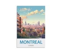 Puzzle 1000 pièces, Montréal, Canada. Puzzle Classique 3D à Monter soi-même, Jouet en Papier, Cadeau Unique, décoration intérieure, 52 x 38 cm.