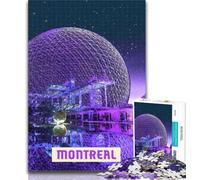 Puzzle 1000 pièces Montréal Puzzles 1000 pièces pour Adultes Cadeaux, Cadeaux pour Amis et Famille pour Les 14 Ans 26x38cm