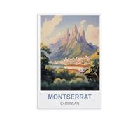 Puzzle 1000 pièces, Montserrat Caraïbes, Puzzle Classique pour Adultes et Adolescents (38 x 26 cm), idéal pour Les garçons et Les Filles.