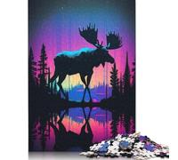 Puzzle 1000 pièces Moose of The North pour Adultes, Jeu Familial, Puzzle 1000 pièces pour Adolescents (75 x 50 cm)