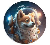 Puzzle 1000 pièces, Motif Astronaute, Corgi, Chien, Puzzle en Papier, décoration à Faire soi-même, Stimulant pour Le Cerveau, Cadeaux de Vacances (67,5x67,5cm)