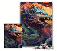 Puzzle 1000 pièces, Motif Dragon Chinois, Casse-tête Stimulant pour Adolescents, soirée de Jeux en Famille, Taille 50x75cm