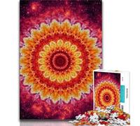 Puzzle 1000 pièces Motif Mandala pour Adolescents, Jeu Stimulant, décoration Murale, Cadeaux d'anniversaire et de Noël Uniques (Taille 75x50cm)
