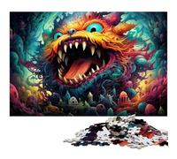 Puzzle 1000 pièces Motif Monstres fantastiques colorés pour Adultes Jeu Stimulant 1000 pièces (38 x 26 cm)