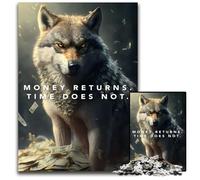 Puzzle 1000 pièces « Motivation pour Le Retour de l'argent » pour Adultes, activité familiale, décoration d'intérieur, Cadeau de Noël, 50x75cm/19,68x29,52 Pouces