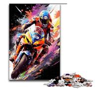 Puzzle 1000 pièces MotoGP par Splatters Beaucoup de Nuages colorés dans Le Ciel Puzzle pour Adultes Jeu éducatif en Bois Jouet de défi 75 x 50 cm